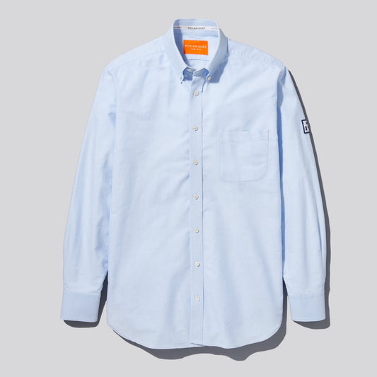 blue Oxford button down shirt